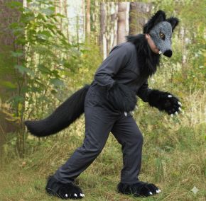 vilks bērnu maskas purns